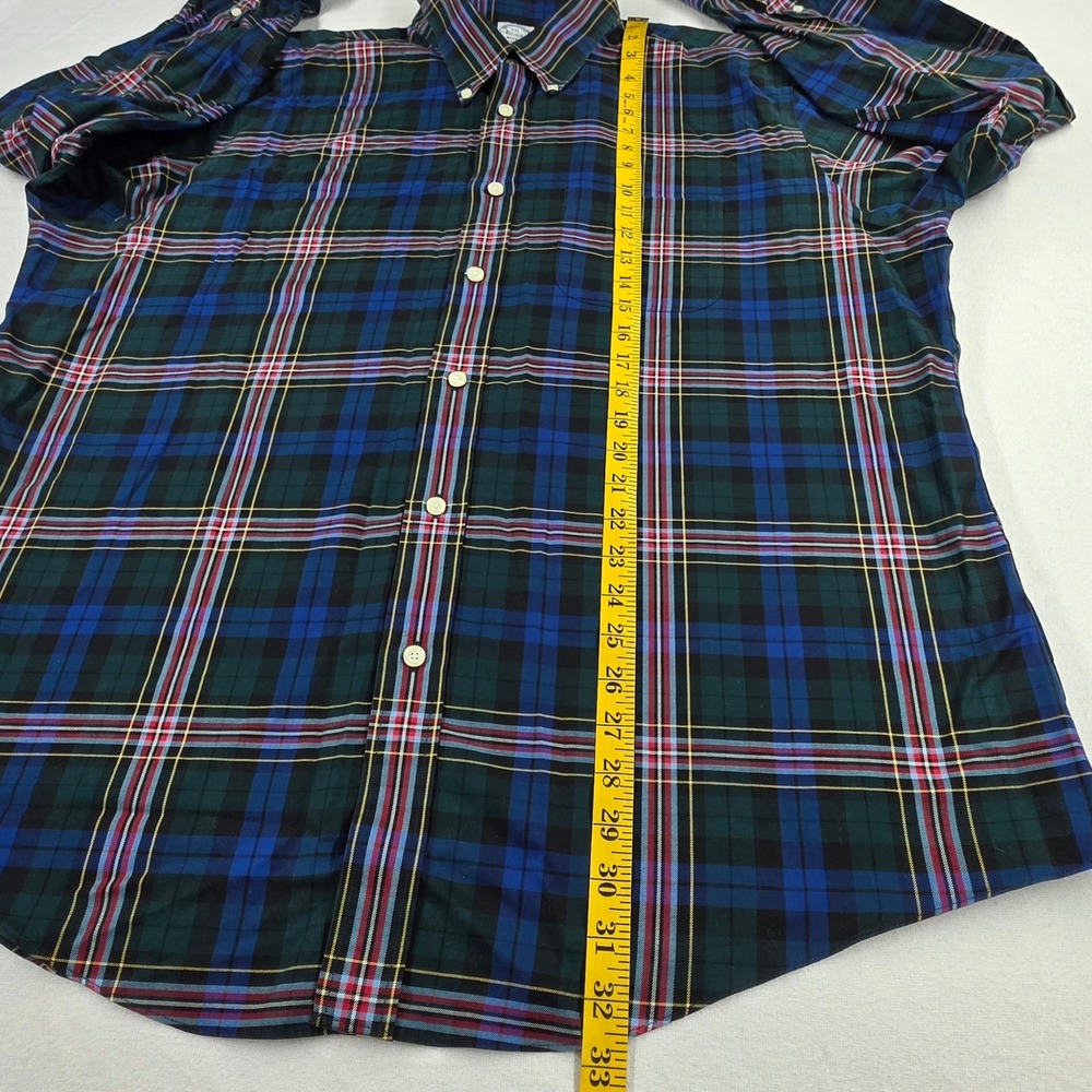 Brooks Brothers Regent XXL Non-Iron Supima Cotton Plaid Button Down Shirt Mens - Picture 5 of 11